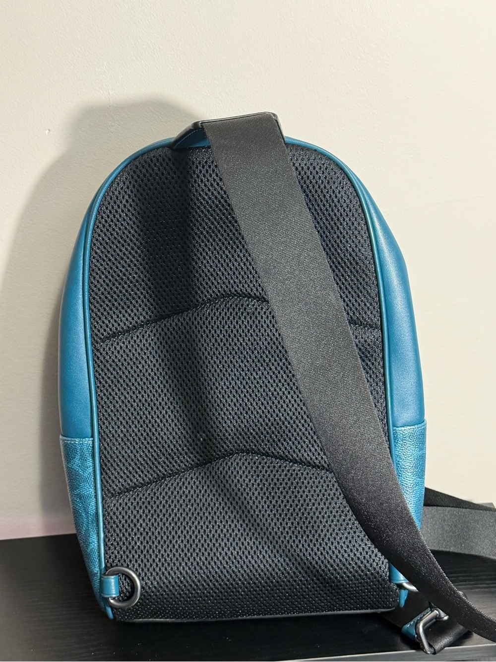 Coach Teal Signature Sling Backpack for Men - Picture 2 of 3